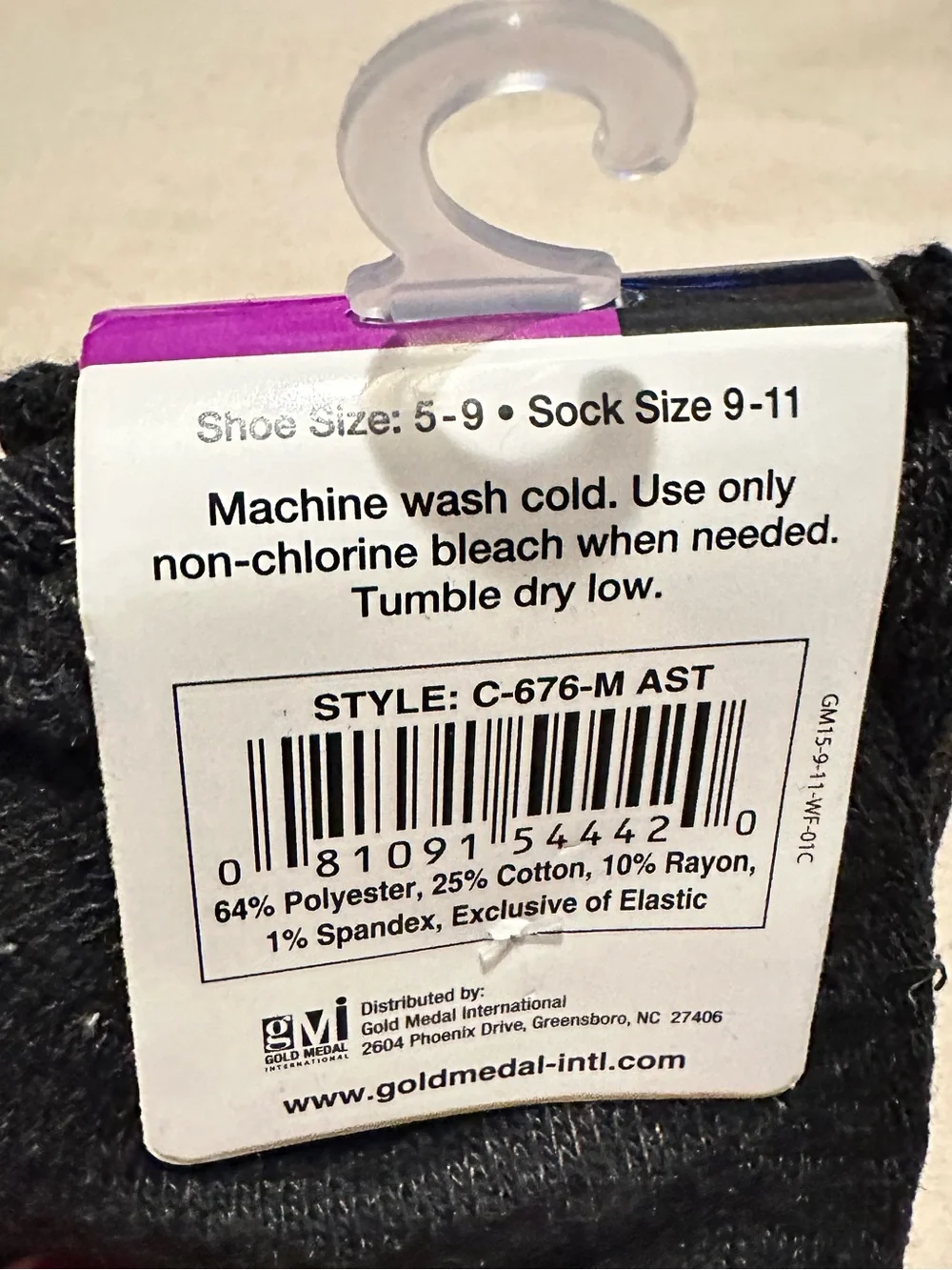 Gold Medal | Socks | Marled Charcoal & Black Ribbed Casual Socks | Women's